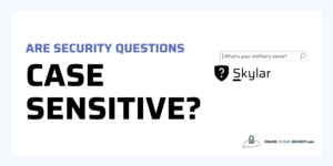 are security questions case sensitive