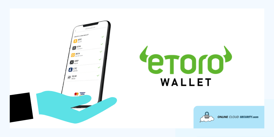 eToro crypto wallet on phone