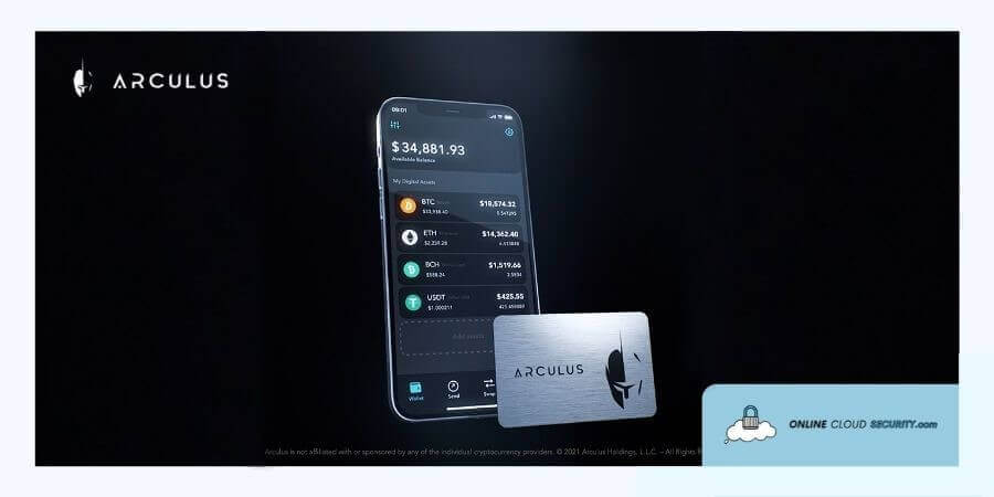 storing crypto on the Arculus app