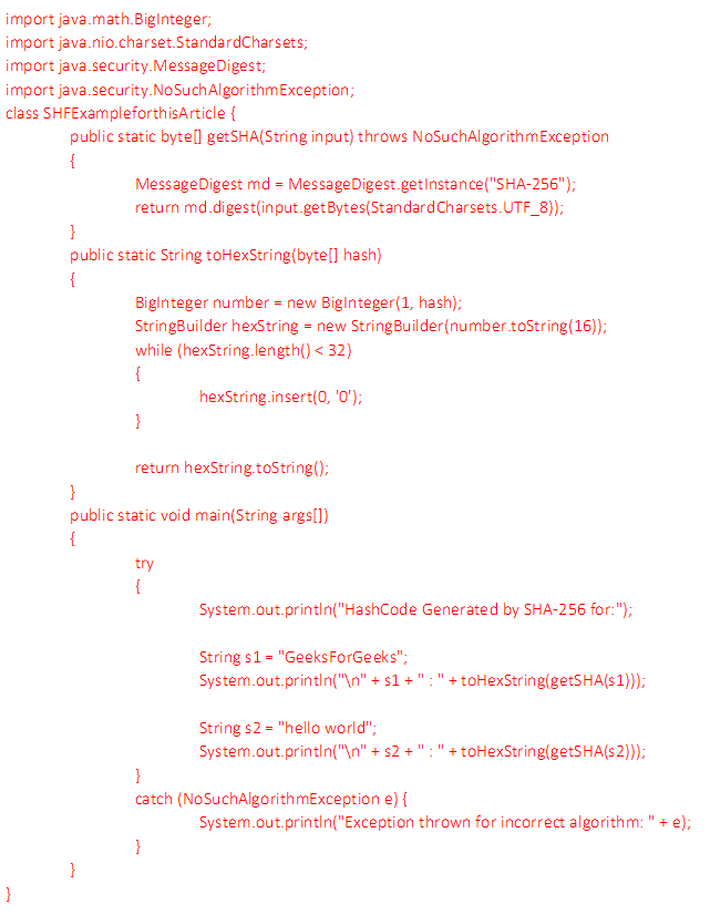 SHA AlgorithmsTo Hash The Password in Java