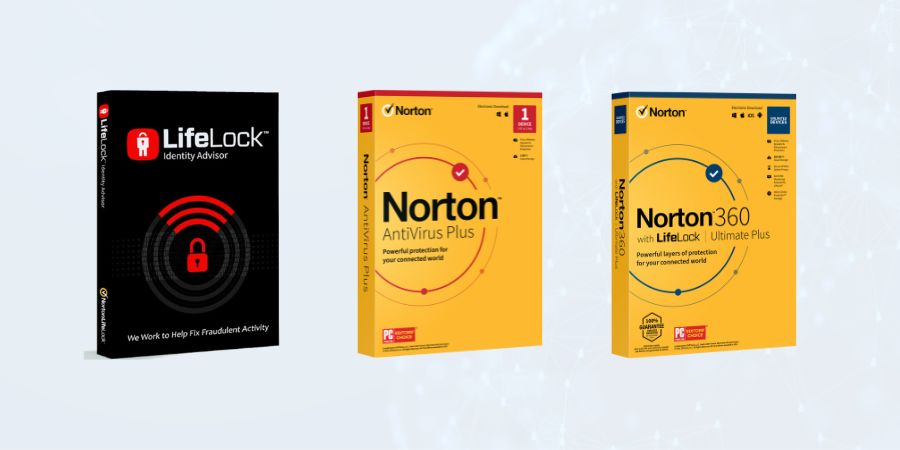 comparing Norton and LifeLock antivirus and PC protectors