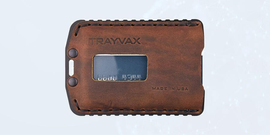 TrayVax Ascent Wallet for storing credit cards