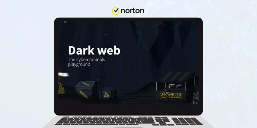Norton Dark Web monitoring feature