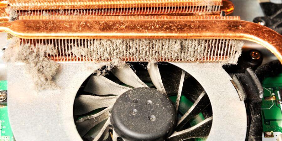 clean laptop fans to reduce overheating